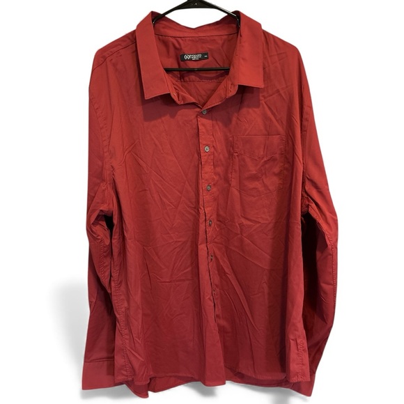 croft & barrow Other - Croft & Barrow Men's Casual Button-Down Shirt in Deep Red